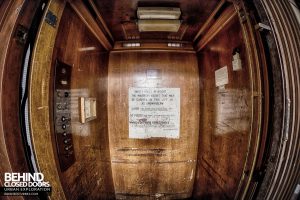 Post Office, Leicester - In the lift