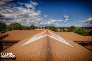 RAF Upwood Clinic - Cross on roof