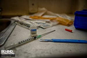 Selly Oak Hospital - Syringe and scalpel
