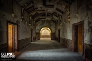 High Royds Asylum - Decaying corridor