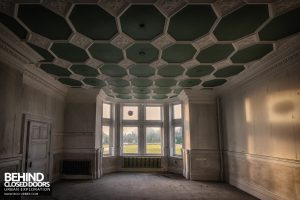 High Royds Asylum - Chequered ceiling