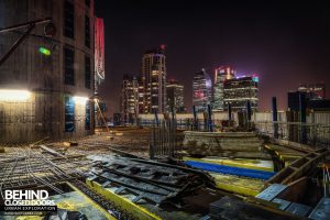 London City Rooftops - Building site up the tower