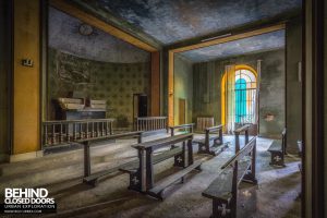 Mono Orphanage, Italy - Seats in chapel