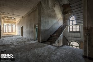 Blue Chapel Monastery, Italy - Staircase and corridor