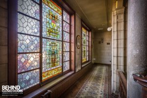 Town Mansion - Windows up the stairs