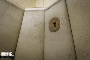 Haslar Padded Cell - Looking up at door