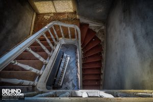 Manoir DP, Belgium - View down stairs