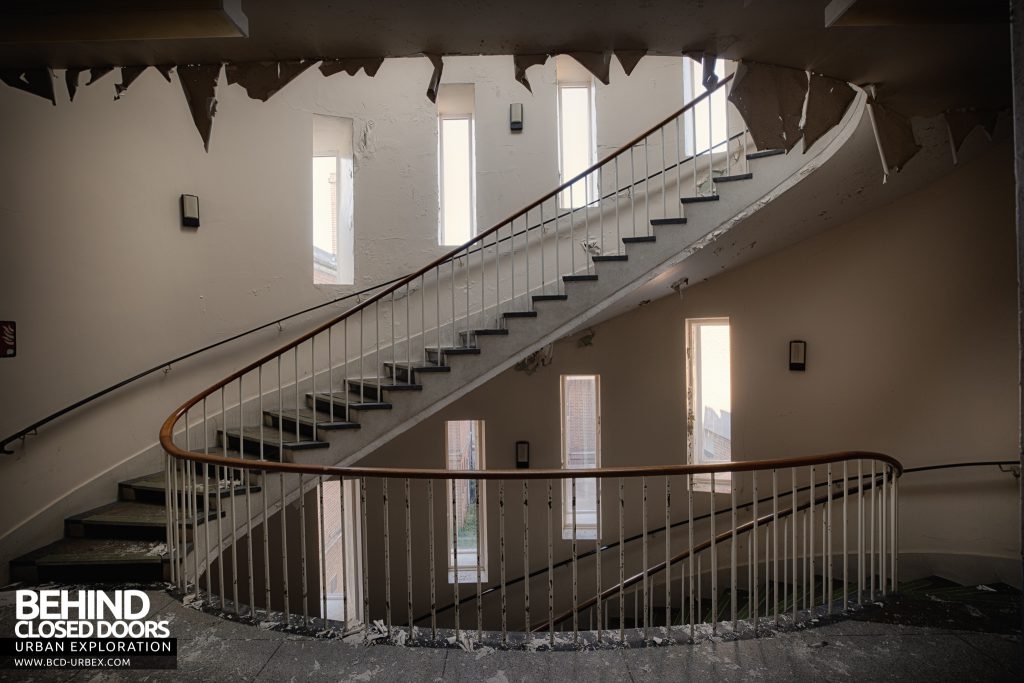Royal Haslar Hospital - Huge spiral staircase