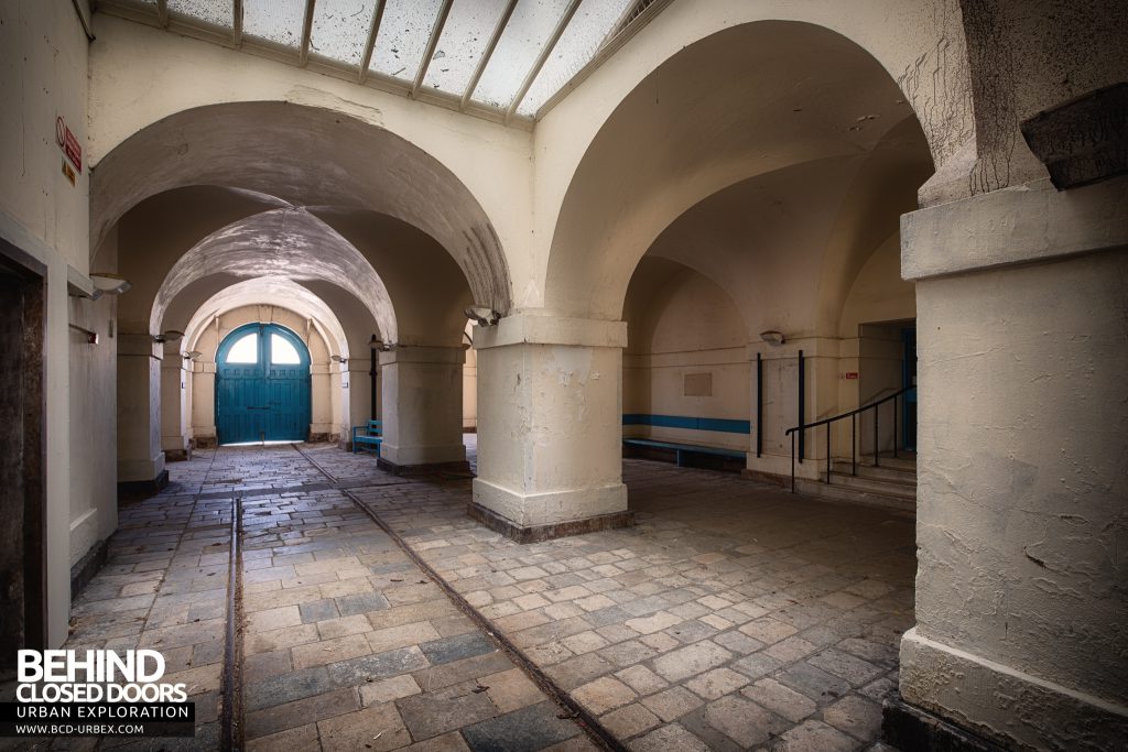 Royal Haslar Hospital - The Main Arcade was the original entrance