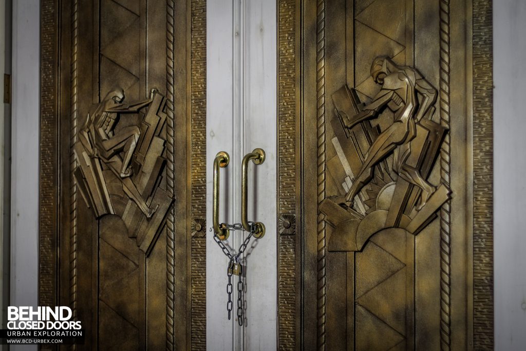 Battersea Power Station - The bronze doors depict "energy personified"
