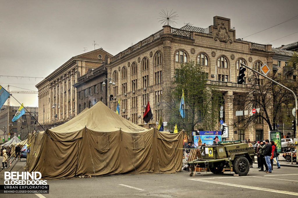 Scenes in the centre of Kiev
