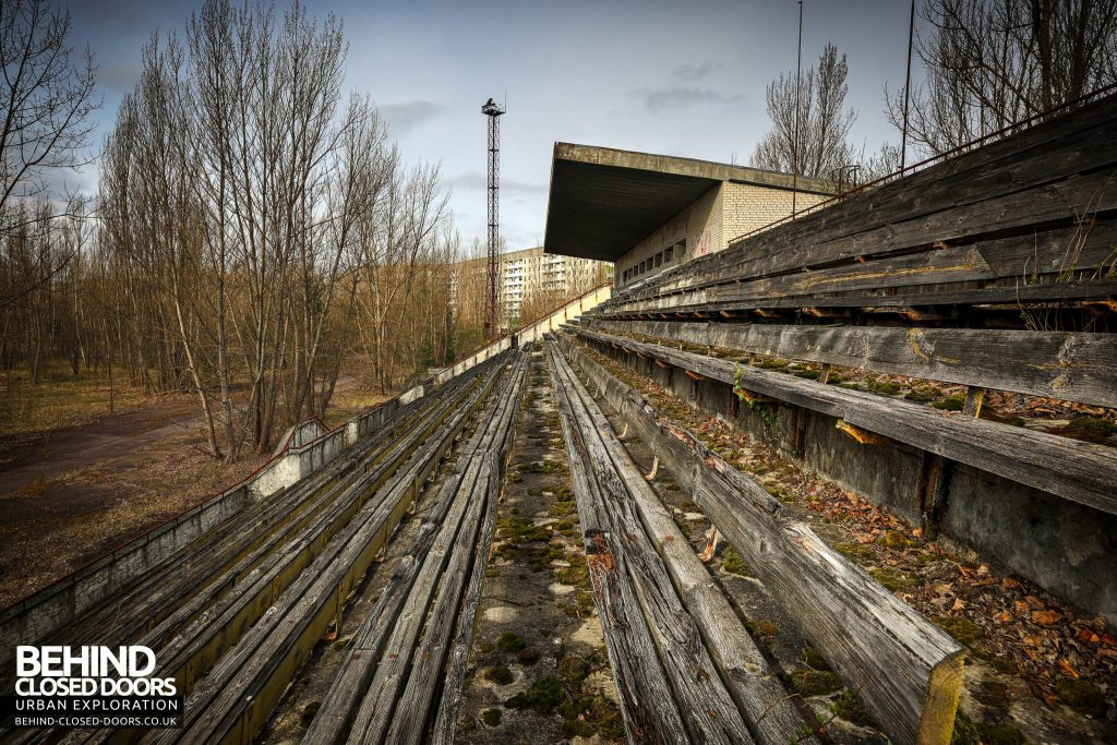 Pripyat - Benches in the stadium