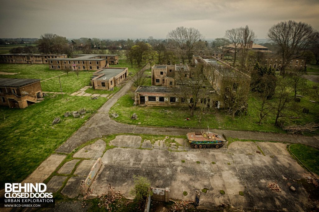 RAF Upwood - Looking down at the tank