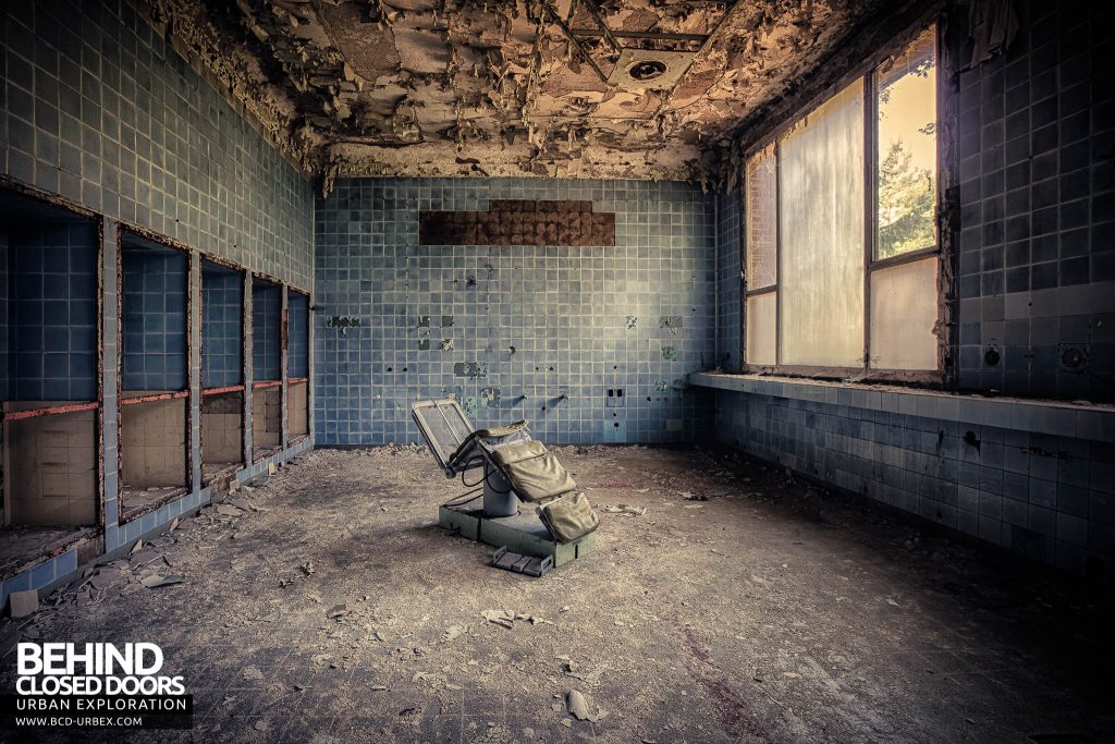 Blue Theatre Hospital - Operating chair in the main theatre