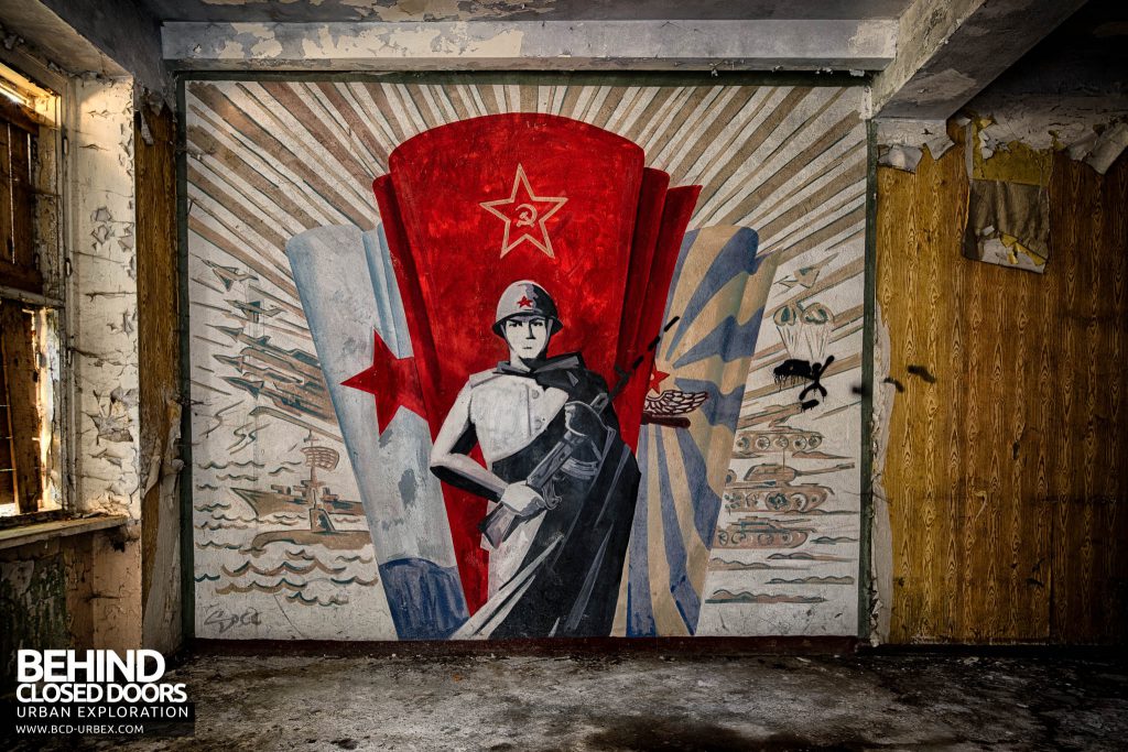 CCCP Flight School - Russian mural