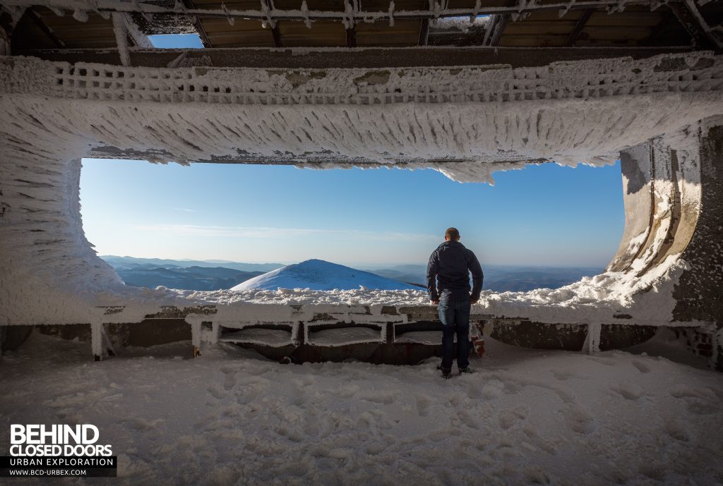 Buzludzha - I couldn't help but admire the stunning snow-covered scenes