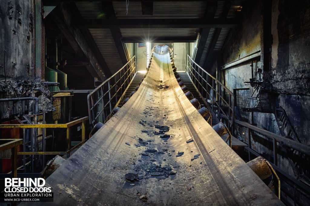 Bergwerk West Friedrich-Heinrich, Germany - A network of conveyors brought coal from the mine and moved it around the surface buildings