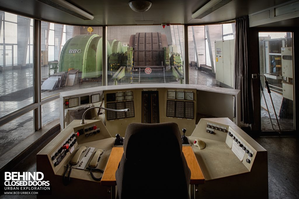 Bergwerk West Friedrich-Heinrich, Germany - View over the control station inside one of the two control rooms