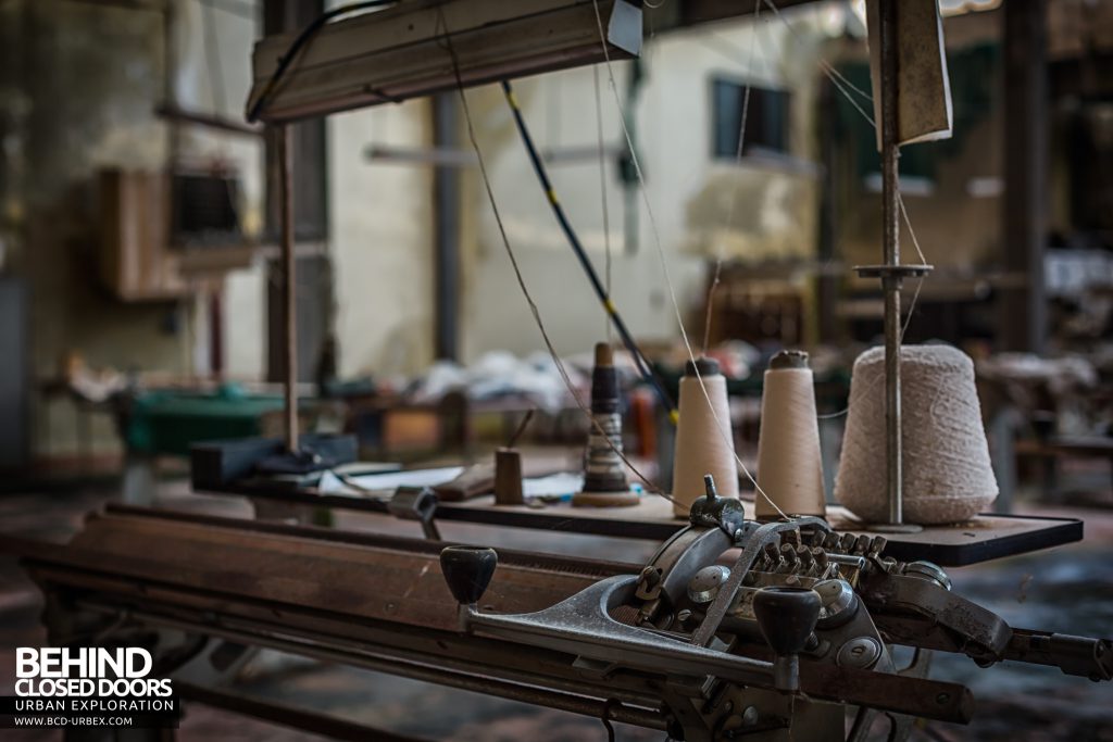 Knitting Factory, Italy - Dress making equipment detail