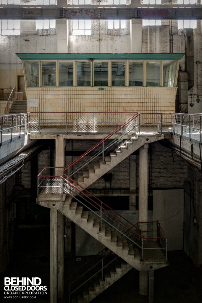 Kraftwerk V, Germany - Staircase to control room