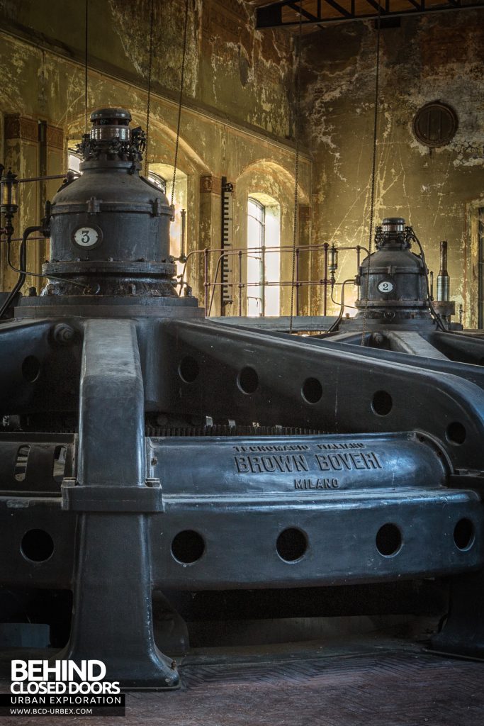 Black Turbines - Brown Boveri hydro powered turbine