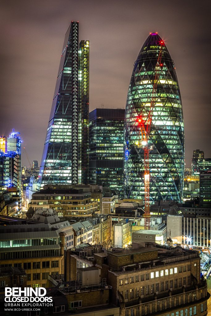 London Rooftops - Tall view of Flat Iron and Gherkin