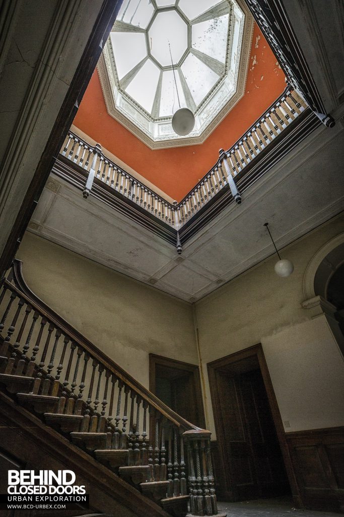 Brogyntyn Hall - View up stairs