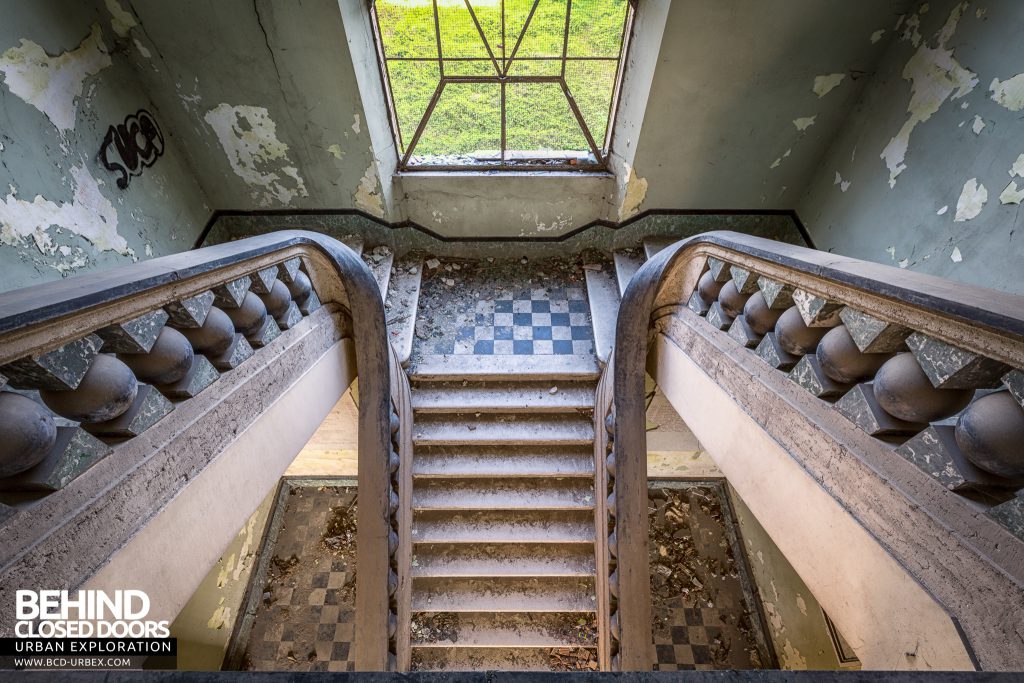 St Joseph's Orphanage Italy - View from top the the stairs