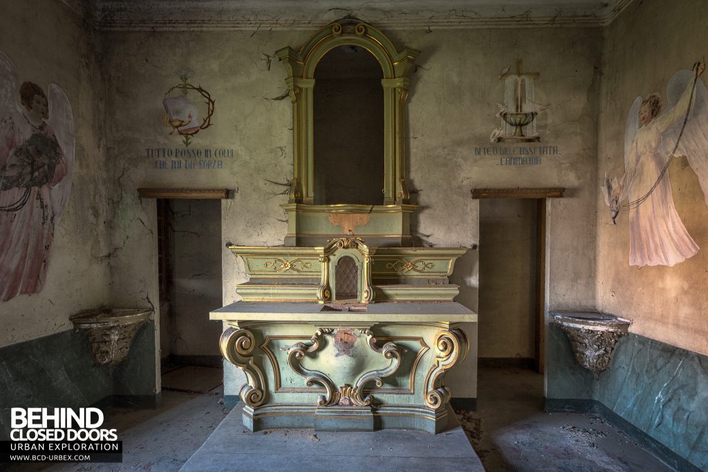 St Joseph's Orphanage Italy - Altar in the chapel