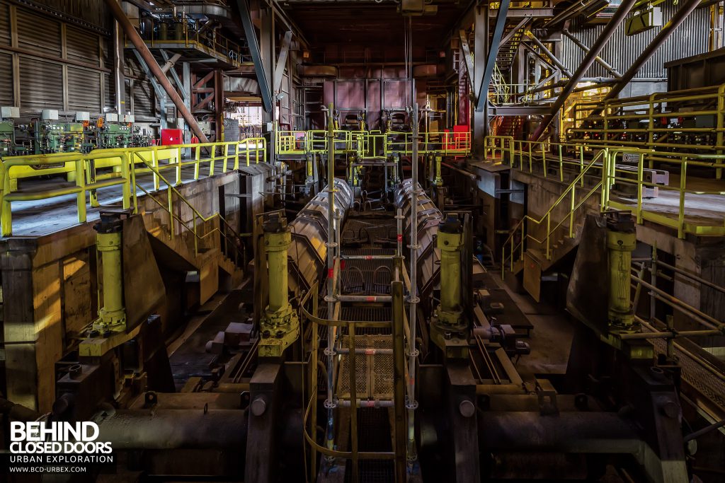 S.M. Steel Works, Belgium - Machinery in the rolling mill