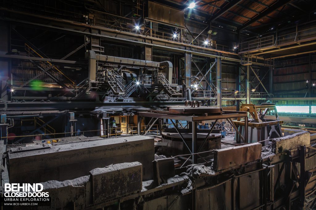 Thamesteel Sheerness - Platforms in the casting house