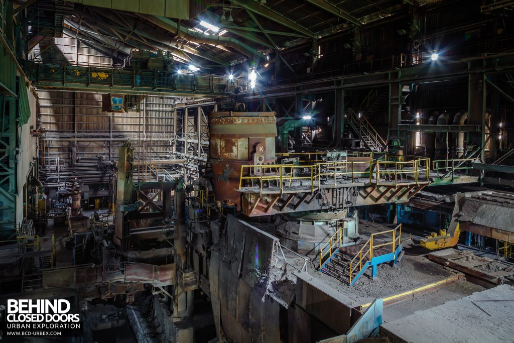 Thamesteel Sheerness - Ladle in rotating platform