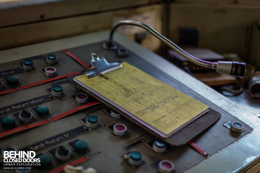 Thamesteel Sheerness - Clipboard on control panel