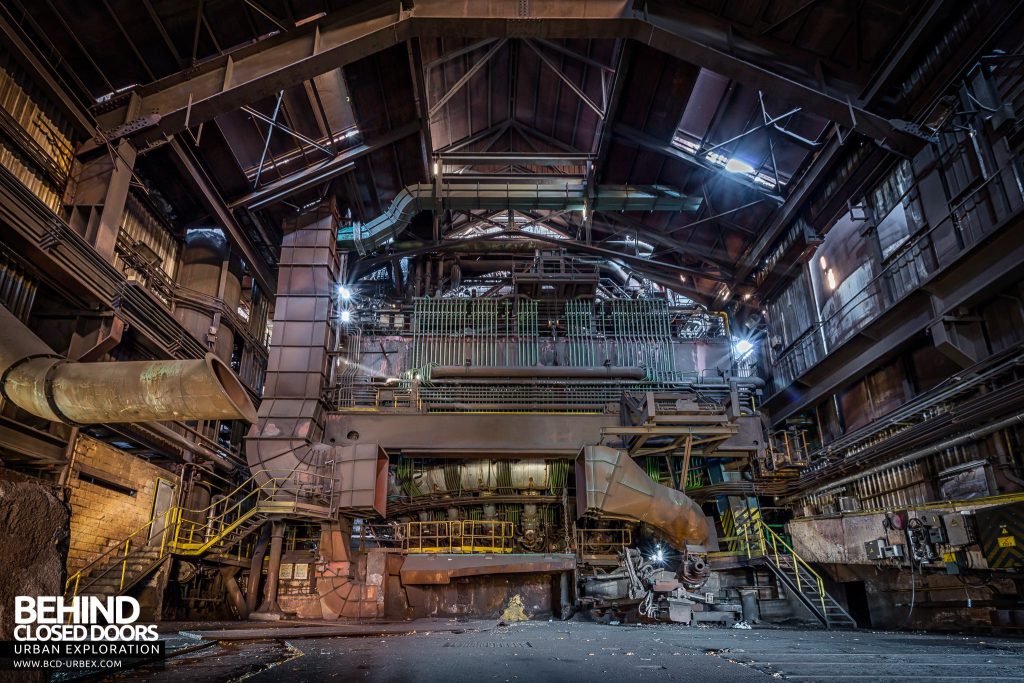 HF4 Blast Furnace, Belgium - Inside the blast furnace building