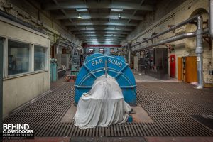 Markinch Power Station - End view of Parsons turbine