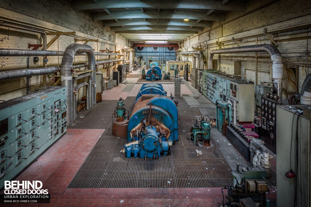 Markinch Power Station - Overview of the turbine hall