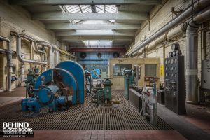 Markinch Power Station - Turbine and old gauge panel