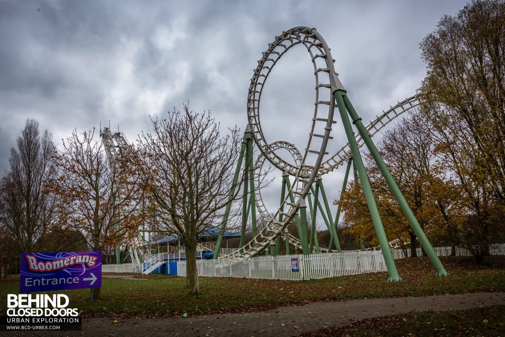 Pleasure Island, Cleethorpes - Entrance to the Boomerang roller coaster