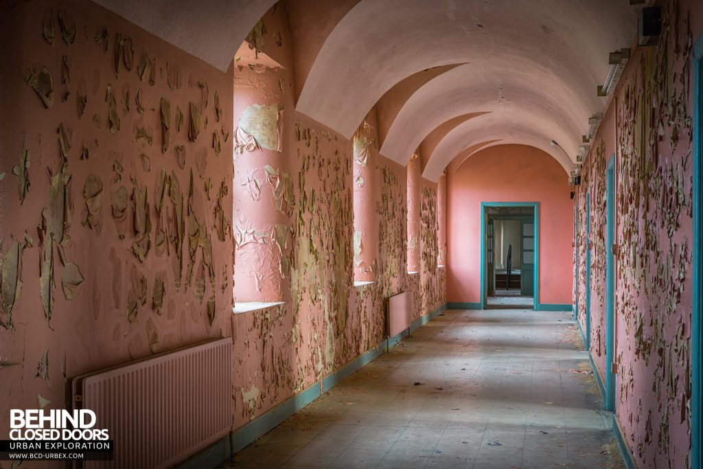 St. Brigids / Connacht Asylum - One of the corridors with curved ceilings