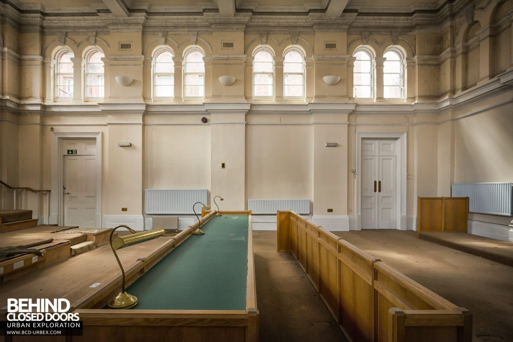 County Court, Burton upon Trent - Side view of the courtroom