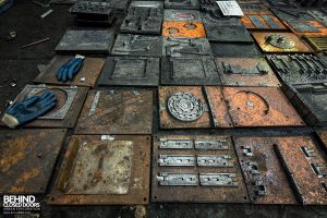 Coalbrookdale Foundry - Patterns laid out on the floor