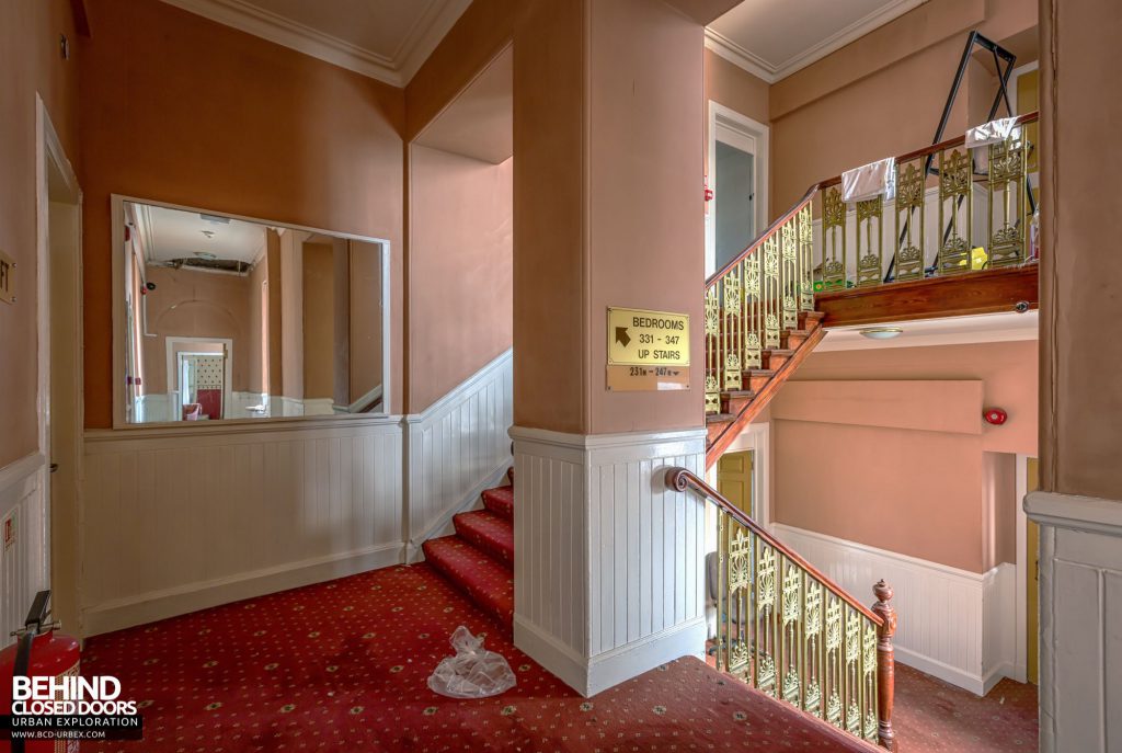 Station Hotel, Ayr - Heading upstairs into the hotel rooms