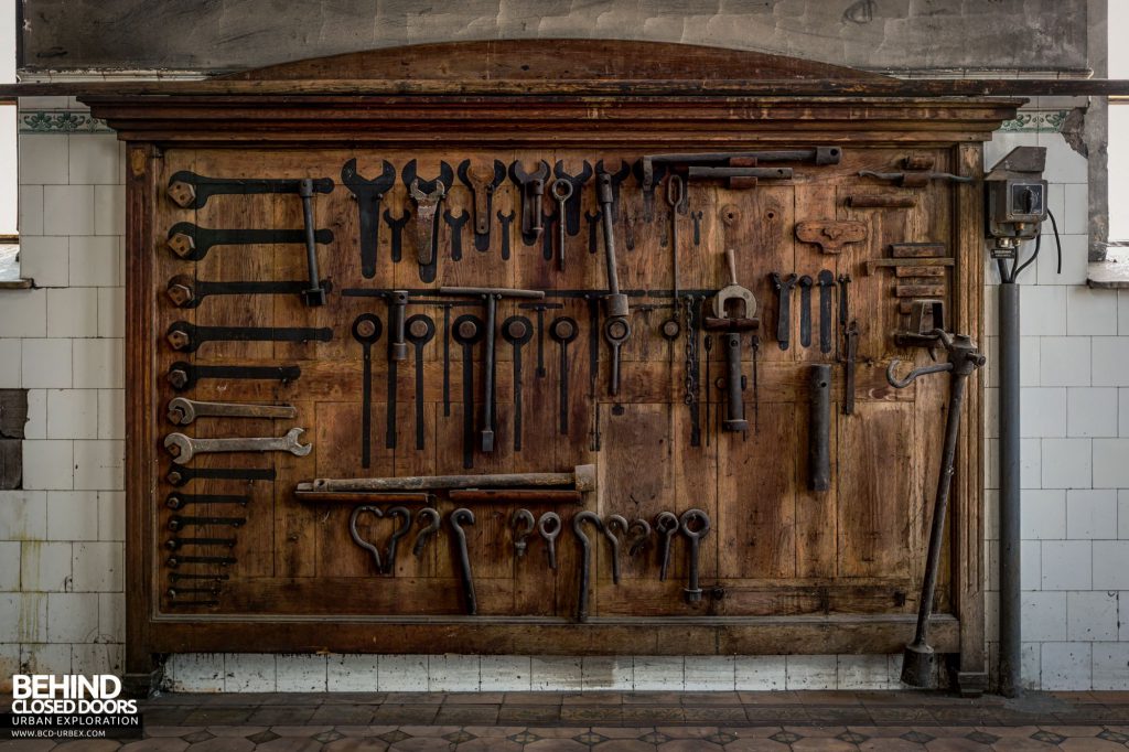 Diesel Centrale, Austria - Tool panel in the engine hall