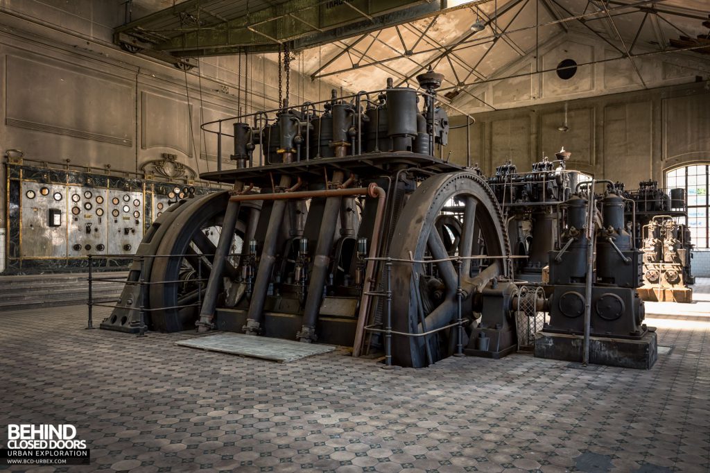 Diesel Centrale, Austria - The diesel engines were coupled to electrical generators