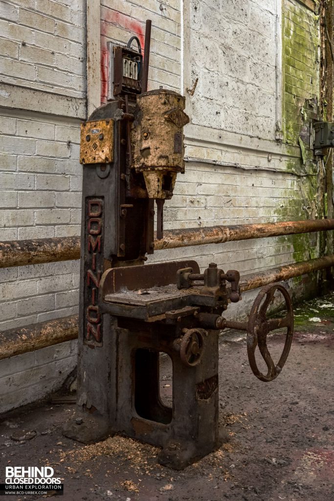 Locomotive Shed and workshops - Dominion drill press