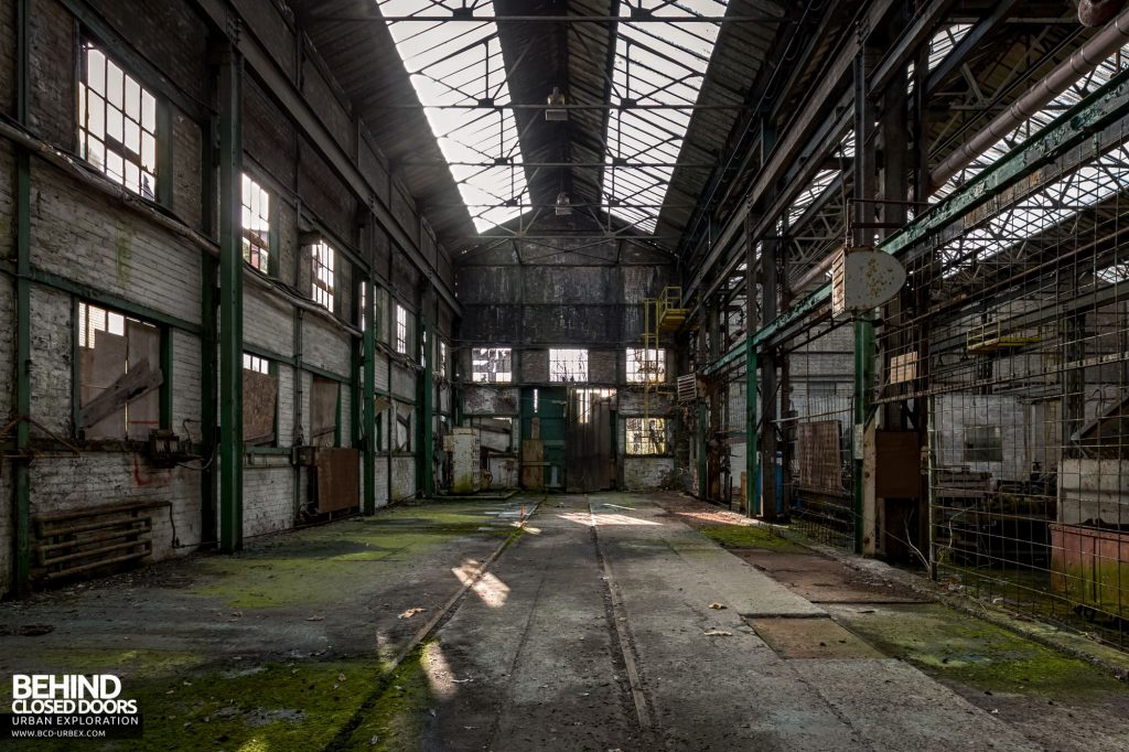 Locomotive Shed and workshops - Railway tracks inside