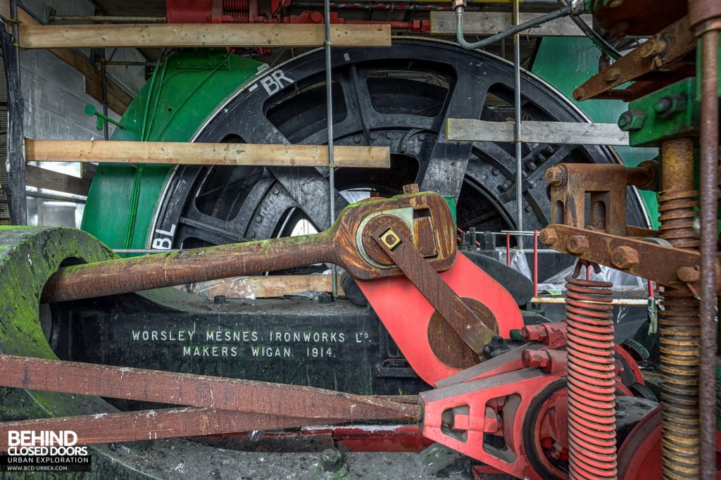 Hesketh Winding House - The huge flywheel in the steam winder