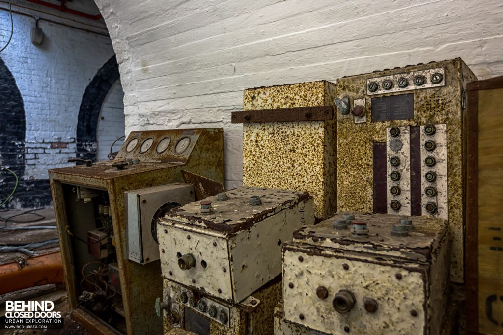 Hesketh Winding House - A stash of old control panels