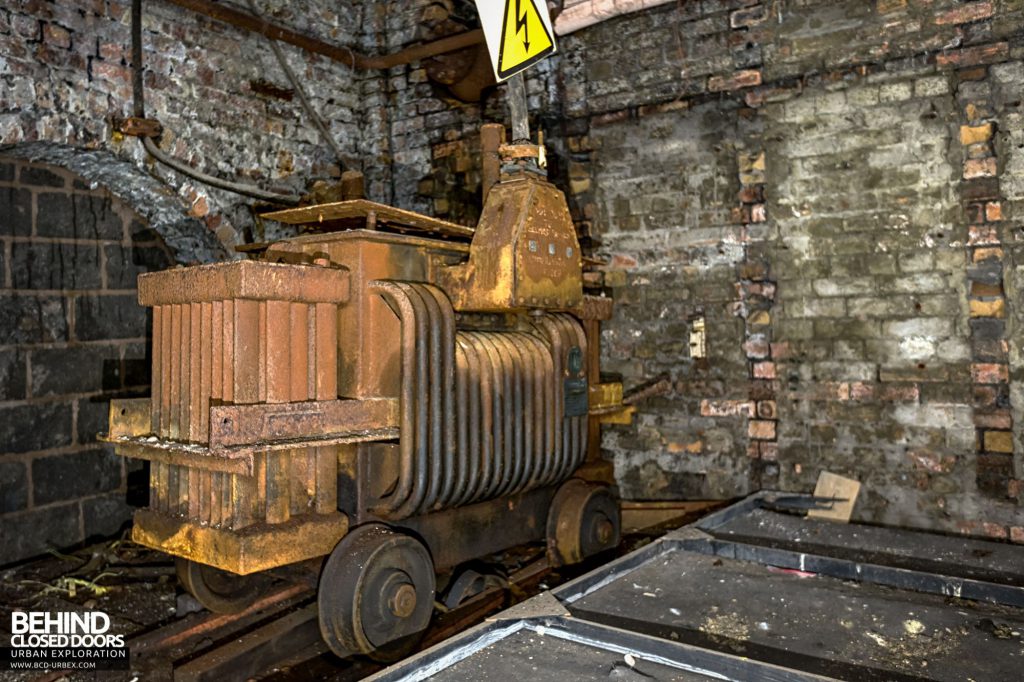 Hesketh Winding House - This old rail-mounted transformer was tucked away in the darkness