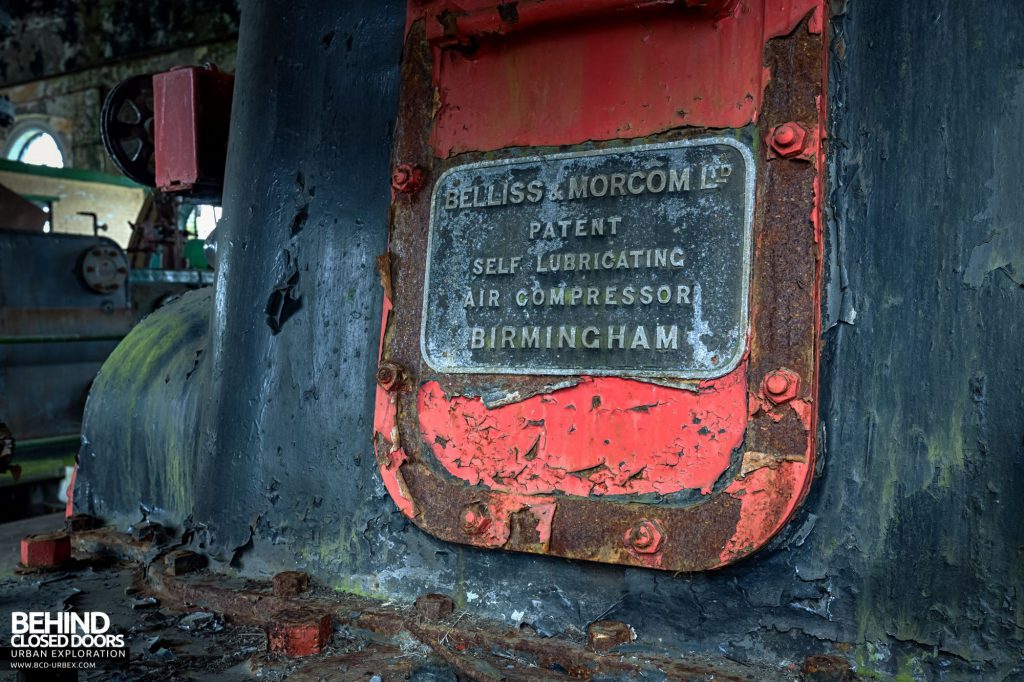 Hesketh Power House - Makers plate on the compressor